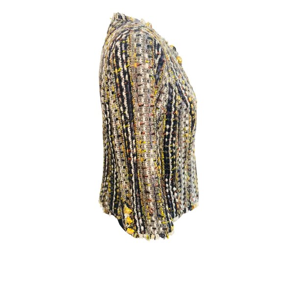 Cabi Cropped Channel Like Tweed Jacket Gold Buttons M Money Classic Office Siren - Picture 3 of 10